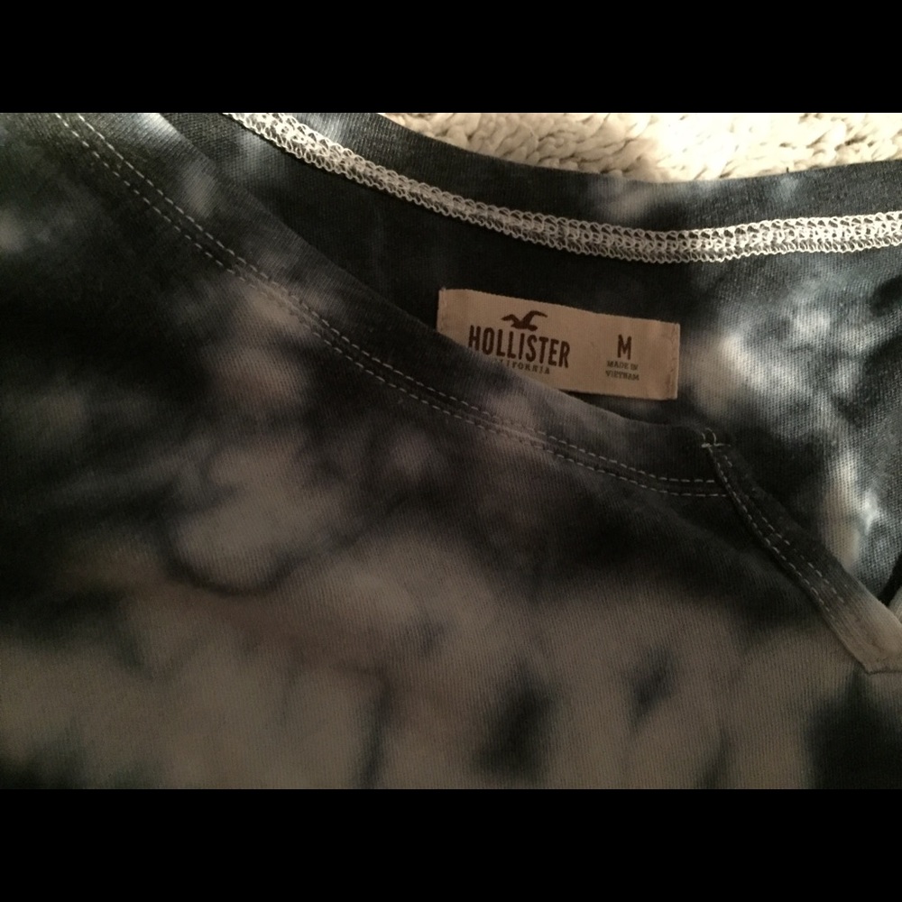 Crop top blue tie dye